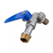 Verschließbarer blauer Hebel-Logo Customization Handle Water Irrigations-Messingbibcock